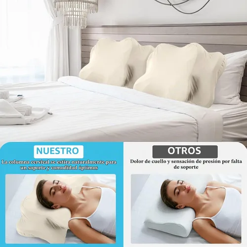 Vista 5 de Hahafelt Funda de almohada de cuello cervical refrescante, beige