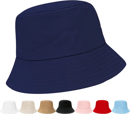 Vista 10 de NPQQUAN Bucket Hats for Men Woman Packable Foldable Sun Hats for Women Beige