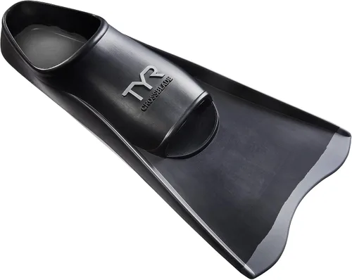 Vista 7 de TYR Crossblade Fins 2.0 - Aletas de natación de goma natural duraderas de hoja corta para entrenamiento de fuerza, velocidad y resistencia de piernas
