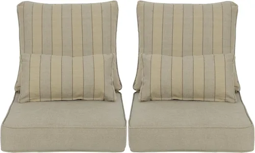 Vista 12 de Aoodor Cojín para Silla al Aire Libre, 55.9 x 61 cm Resistente al Agua, Resistente a la Decoloración, Cojines de Asiento de Patio de Olefina
