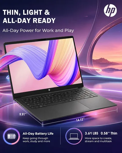 Vista 8 de HP OmniBook - Computadora portátil con pantalla táctil, 16 GB DDR5 RAM 1 TB