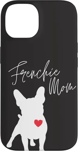 Vista 4 de Frenchie Mom French Bulldog Black Case for iPhone 17