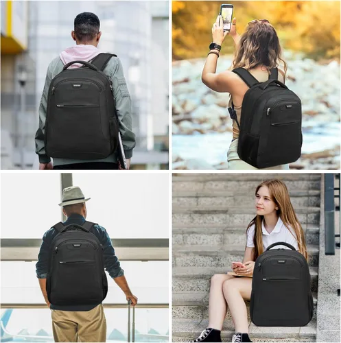 Vista 7 de BIKROD Mochila para hombres y mujeres, mochila escolar para niños, resistente al agua, para viajes de negocios, laptop, para laptop de 15.6 pulgadas