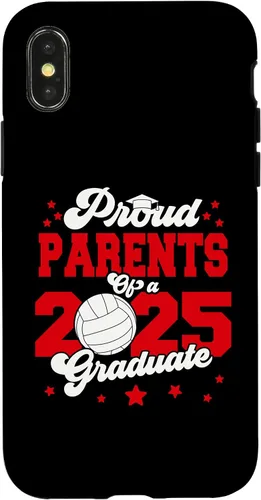 Vista 5 de iPhone 16 Parents of a 2025 Graduate Prom Graduation 25 VolleyBall Case