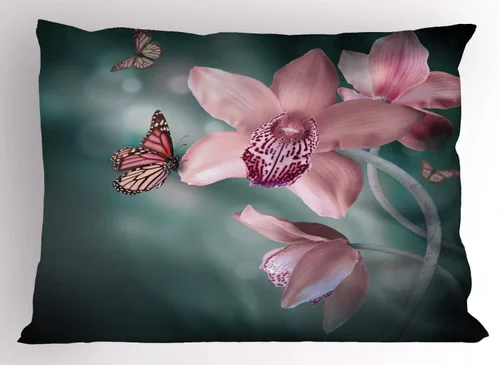 Vista 32 de Ambesonne Funda de almohada con frase en escala de grises, composición de flechas y puntos, inscripción inspiradora Be Brave, funda de almohada Gris