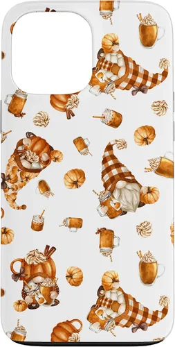 Vista 24 de Autumn Pumpkin Spice Motif for Thanksgiving Cute Fall Gnome Case for iPhone 17