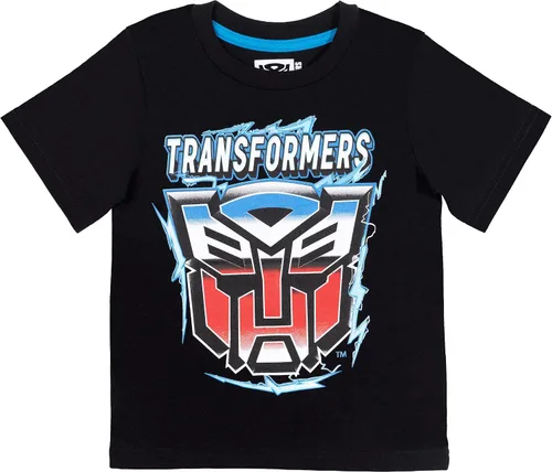 Vista 4 de Transformers Bumblebee Optimus Prime Boys 3 Pack de camiseta de manga corta
