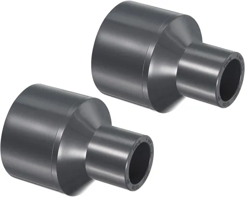 Vista 12 de PATIKIL UPVC Reductor de tubería de montaje de 1-1/2 "x 1" Socket Schedule 80, conector adaptador de acoplamiento recto, gris