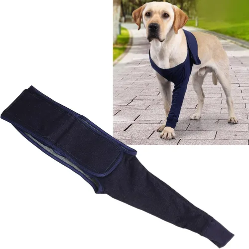 Vista 2 de Luqeeg Codera protectora para perro, almohadillas protectoras de codo transpirables, cómodo, altamente elástico, a prueba de lamidas, soporte