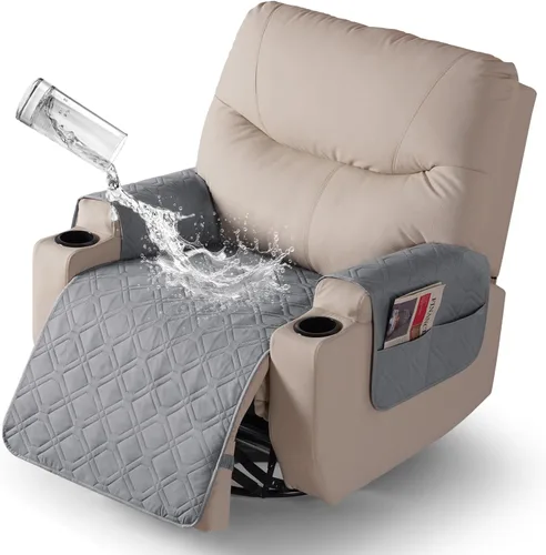Vista 28 de VANSOFY - Fundas de asiento 100% impermeables para sillas reclinables, color azul, 22 pulgadas Azuree
