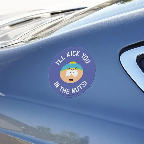 Vista 3 de South Park Cartman Kick You in The Nuts - Imán de vinilo para refrigerador y nevera