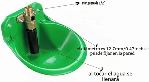 Vista 2 de Agua automática de la cabra del relleno automático de la válvula nuzzled del cobre del cuenco del agua de las ovejas