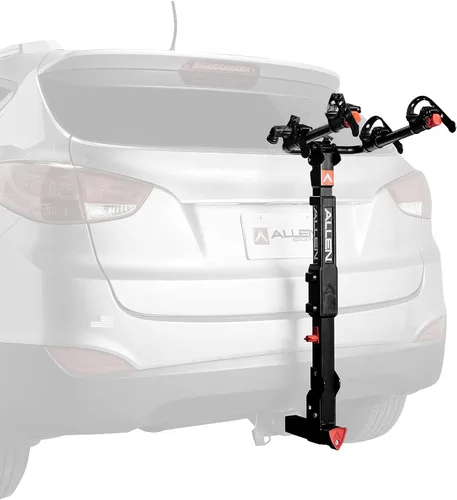 Vista 14 de Allen Sports Deluxe - Soporte de enganche para 2 bicicletas, modelo ZN520, color negro