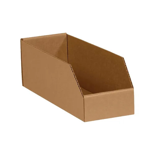 Vista 4 de Box USA Contenedores de almacenamiento medianos de 2 pulgadas de largo x 12 pulgadas de ancho x 4 1/2 pulgadas de alto, paquete de 50 unidades, caja