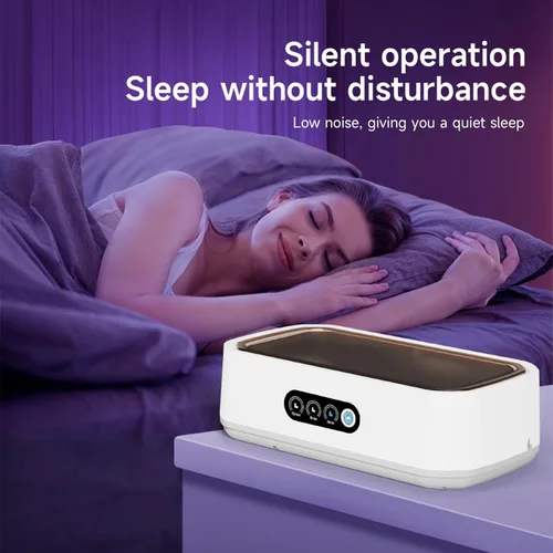 Vista 7 de Limpiador de joyas Máquina ultrasónica con 3 modos de temporizador digital, máquina de limpieza ultrasónica de 49 KHz con 22 onzas (22.0 fl oz)