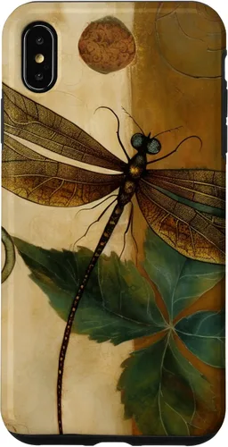 Vista 11 de Funda para iPhone 16 con diseño floral de libélula bohemia