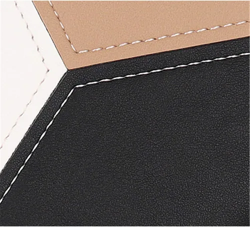 Vista 5 de Cartera larga de piel sintética para mujer, con múltiples ranuras para tarjetas y compartimento espacioso