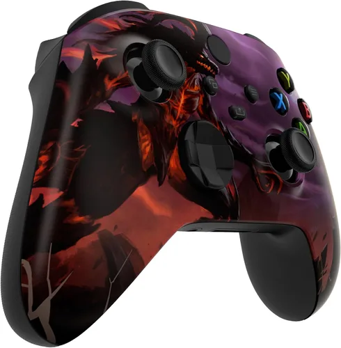 Vista 6 de eXtremeRate Dragon King - Carcasa para controlador Xbox Series X y S modelo 1914, placa frontal de repuesto personalizada para controlador Xbox Core