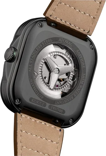 Vista 3 de Atowak Reloj automático para hombre, serie Windows Pro, diseño único, relojes deportivos mecánicos, regalo precioso para marido, novio, día