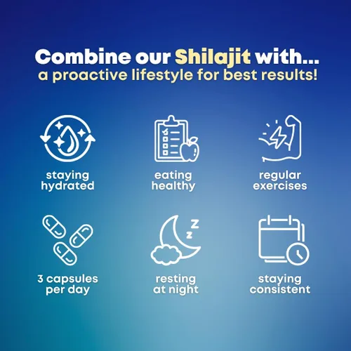 Vista 6 de Shilajit Cápsulas orgánicas puras del Himalaya con musgo marino irlandés, Ashwagandha, cobre, raíz de remolacha, suplemento de minerales de ácido