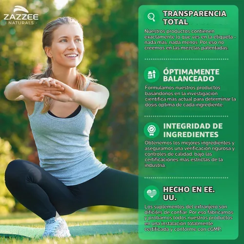 Vista 5 de Zazzee Extracto de corteza de pino marítimo francés extra fuerte 20:1, 60 cápsulas