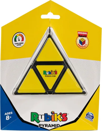 Vista 2 de Rubik's Cubo, pirámide, pirámide de Rubik's para resolver problemas, rompecabezas clásico a juego de colores, juguete para ansiedad, rompecabezas