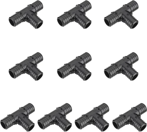 Vista 6 de Paquete de 5 accesorios de crimpado EFIELD Poly PPSU Pex de 1 pulgada x 1 pulgada x 1 pulgada para conexión de tubería Pex, ASTM F2159