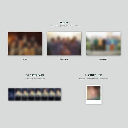 Vista 6 de ENHYPEN - Dimensión álbum de DILEMMA beneficio de preventa póster plegado juego de tarjetas de fotos adicionales ODYSSEUS ver