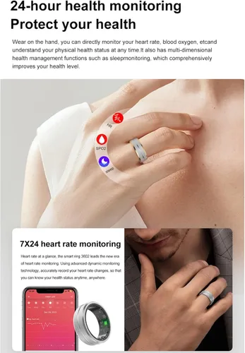 Vista 3 de Rastreador de actividad física inteligente para hombres y mujeres, monitor de frecuencia cardíaca y oxígeno en sangre y monitoreo del sueño, control