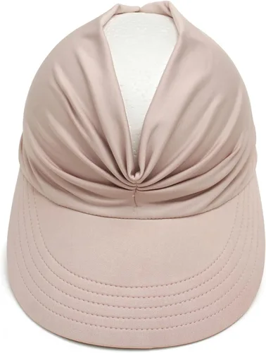 Vista 4 de Sombrero de visera para mujer, ala ancha, viseras de verano, protección UV, plegable, gorra de playa