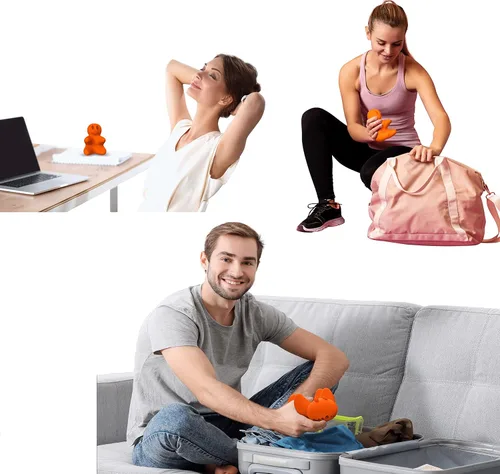 Vista 5 de LittleMum Trigger Point Massager Dolly, Neuralgia Occipital de Liberación Miofascial, Dolor de Cuello y Hombros,Dolor de cabeza por tensión, ATM