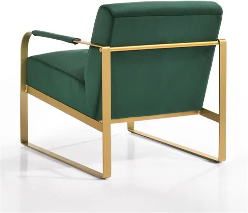Vista 5 de Silla de salón Mason (terciopelo verde)