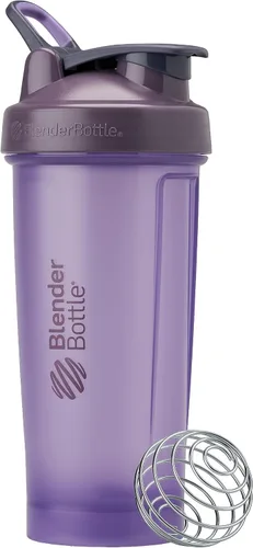 Vista 9 de [Usado] BlenderBottle Classic V2 - Botella mezcladora perfecta para batidos de proteínas y preentrenamiento, 20 onzas, color negro