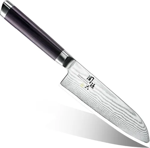 Vista 13 de Kai KAI AE5207 - Cuchillo para pan Seki Magoroku Damasco, 9.5 pulgadas, fabricado en Japón