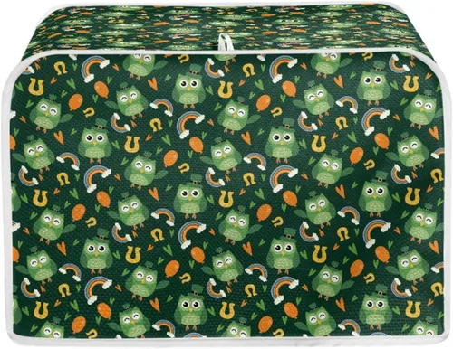 Vista 10 de Cubierta de tostadora con estampado de pollo, cubierta de tostadora de 2 rebanadas de cocina elegante para electrodomésticos, tostadora, microondas