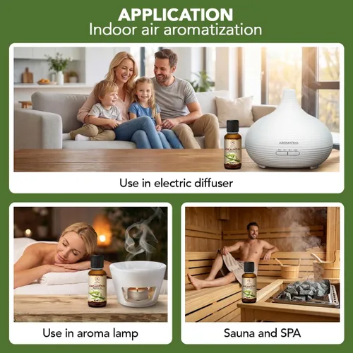 Vista 5 de Aceite esencial de eucalipto de 1.7 onzas líquidas – Aceite de fragancia para difusor y lámpara de aroma For diffuser and aroma lamp; sauna; aroma