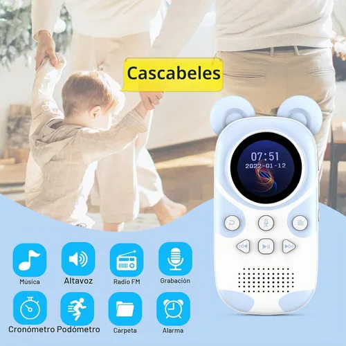 Vista 7 de RUIZU 32GB Cute Panda MP3 Player for Kids, Bluetooth 5.3, Built-in Speaker