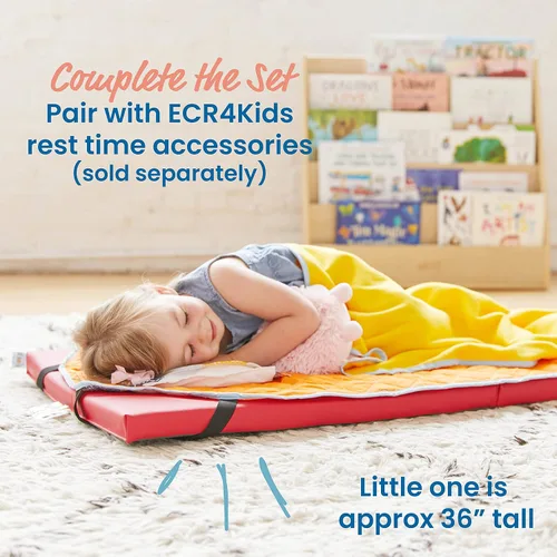 Vista 5 de ECR4Kids SoftZone - Tapete de descanso arcoíris, 2 pulgadas, colchoneta para dormir, surtido, 5 piezas