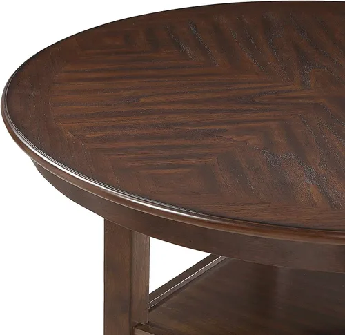 Vista 6 de New Classic Furniture Amy - Juego de mesa de comedor de 5 piezas, color marrón cereza