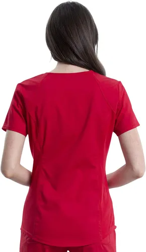 Vista 5 de Cherokee Ropa quirúrgica superior para mujer, con cuello en V, WW601