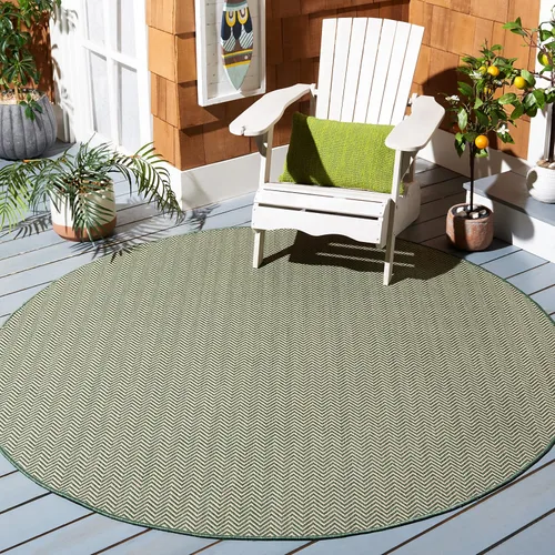 Vista 64 de Safavieh Colección Courtyard CY8022 Alfombra, 2 pies x 3 pulgadas x 5 pies, aguamarina y gris, impermeable, fácil de limpiar, sin pelusa