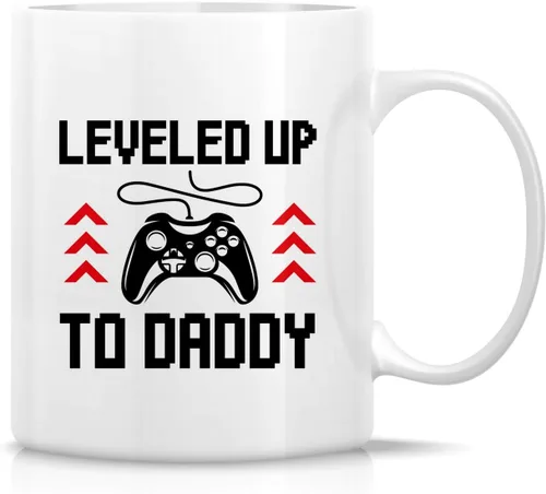 Vista 13 de Retreez - Taza divertida con texto en inglés "No. 1 Dad", 325 ml, tazas de cerámica, mensajes divertidos, sarcásticos, motivacionales, regalos