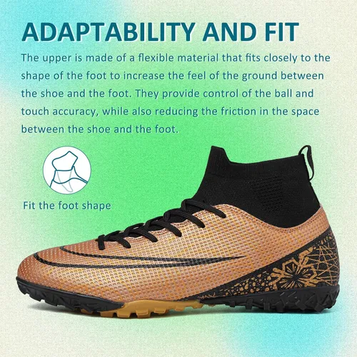 Vista 5 de CBUSTER Soccer Cleats Mens Women Indoor Outdoor Soccer Shoes for Big Boy AGFG