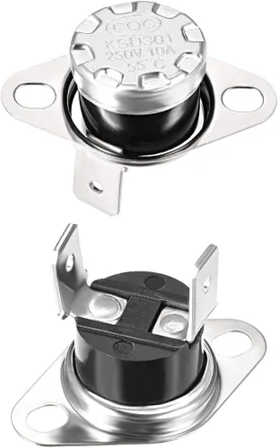 Vista 30 de uxcell KSD301 Termostato 104.0 °F/104°F 10A N.C Ajustar interruptor de temperatura de disco rápido para microondas, horno, cafetera 2 piezas