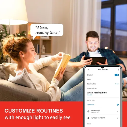 Vista 5 de Sengled Bombilla inteligente, bombilla WiFi equivalente a 100 W, bombillas inteligentes de alto brillo de 1500 lm que funcionan con Alexa Google