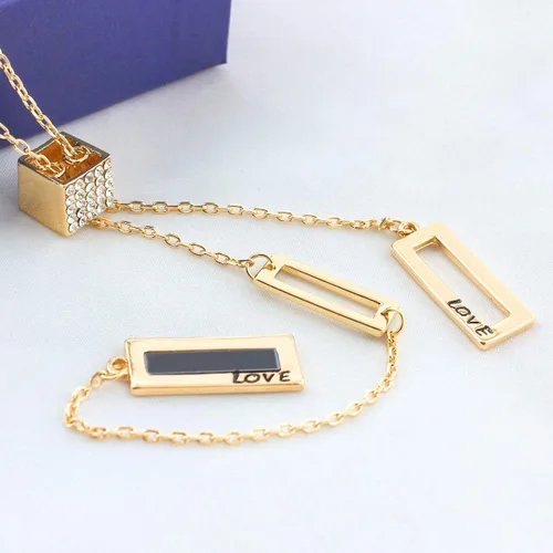 Vista 4 de Merdia Long Necklace for Women Sweater Chain Necklace Elegant Jewelry Accessories Dressy Collocation Winter Evening Party Wedding Charm Necklace