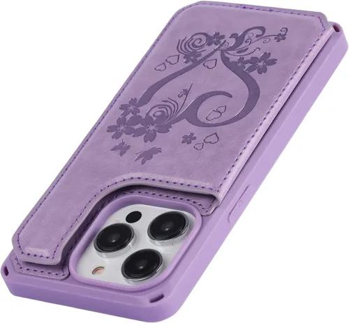 Vista 8 de Cavor Funda tipo cartera para iPhone 14 Pro Max con tarjetero, funda para teléfono iPhone 14 Pro Max para mujeres y hombres, funda 14ProMax