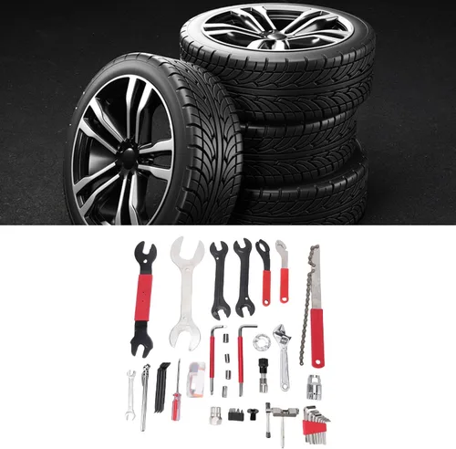 Vista 6 de FTVOGUE Kit de herramientas de bicicleta de 45 Uds. Herramientas de mantenimiento de bicicletas Herramientas de reparación de bicicletas