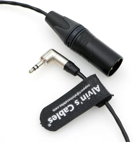 Vista 4 de Alvin's Cables Cable de código de tiempo para Sony FS7 Sony FS5 Cámara Canon C100 de Tentacle Sync 0.138 in TRS a XLR 3 pines macho código tiempo