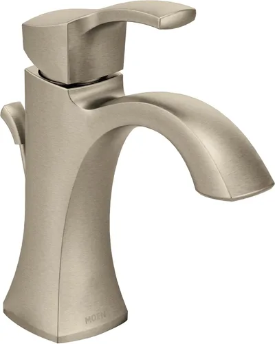 Vista 11 de Moen Voss – Grifo monomando de un solo agujero para lavabo de baño, cromado, con placa de cubierta opcional, 6903